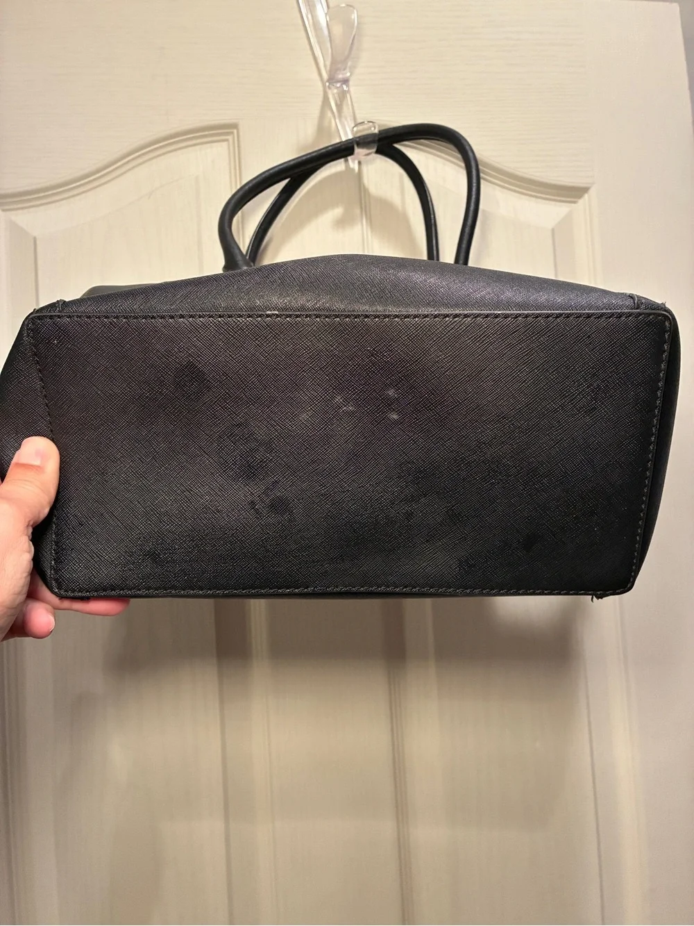 Michael Kors Black Tote with Gold MK Charm